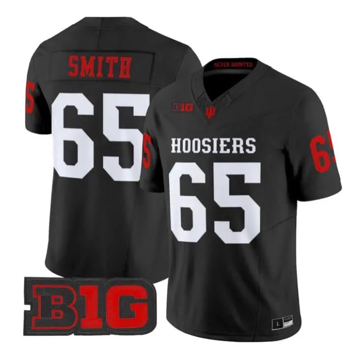 Carter Smith Jersey #65 Indiana Hoosiers 2026 Limited All Stitched by My Store NCAA Football Jerseys