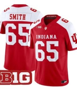 Carter Smith Jersey #65 Indiana Hoosiers 2026 Limited All Stitched by My Store NCAA Football Jerseys