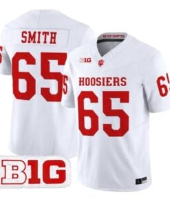 Carter Smith Jersey #65 Indiana Hoosiers 2026 Limited All Stitched by My Store NCAA Football Jerseys