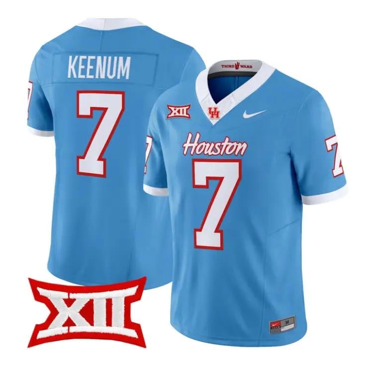 Case Keenum Jersey #7 Houston Cougars 2026 Football Limited Stitched by My Store NCAA Football Jerseys