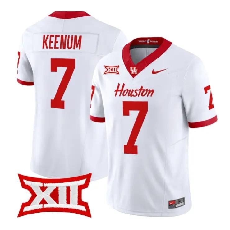 Case Keenum Jersey #7 Houston Cougars 2026 Football Limited Stitched by My Store NCAA Football Jerseys