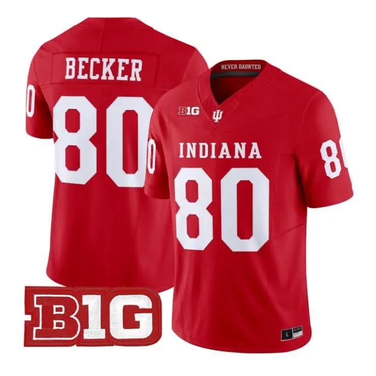 Charlie Becker Jersey #80 Indiana Hoosiers 2026 Vapor All Stitched by My Store NCAA Football Jerseys