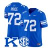 Coleton Price Jersey #72 Kentucky Wildcats Power K Patch Vapor Limited Stitched - Top Design Fan Coleton Price Jersey #72 Kentucky Wildcats Power K Patch Vapor Limited Stitched