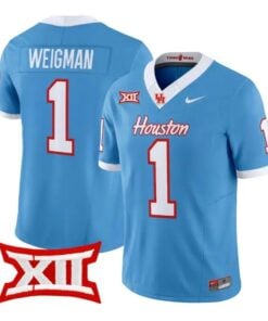 Conner Weigman Jersey #1 Houston Cougars 2026 Vapor Limited Stitched by My Store NCAA Football Jerseys
