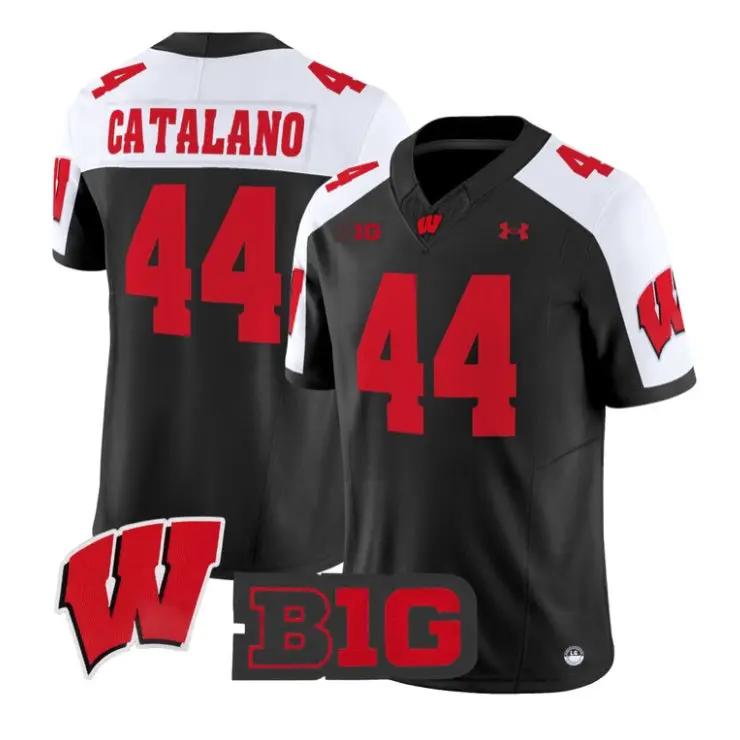 Cooper Catalano Jersey #44 Wisconsin Badgers 2026 Limited Stitched by My Store NCAA Football Jerseys
