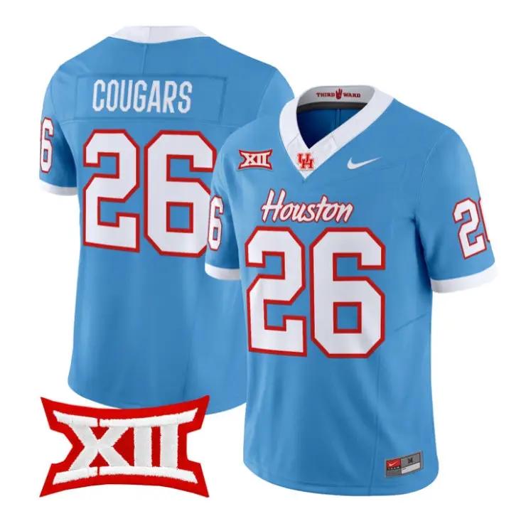 Cougars Jersey #26 Houston Cougars 2026 Football Limited All Stitched by My Store NCAA Football Jerseys