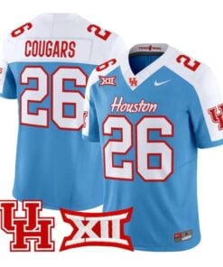 Cougars Jersey #26 Houston Cougars 2026 Football Limited All Stitched by My Store NCAA Football Jerseys