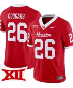 Cougars Jersey #26 Houston Cougars 2026 Football Limited All Stitched by My Store NCAA Football Jerseys