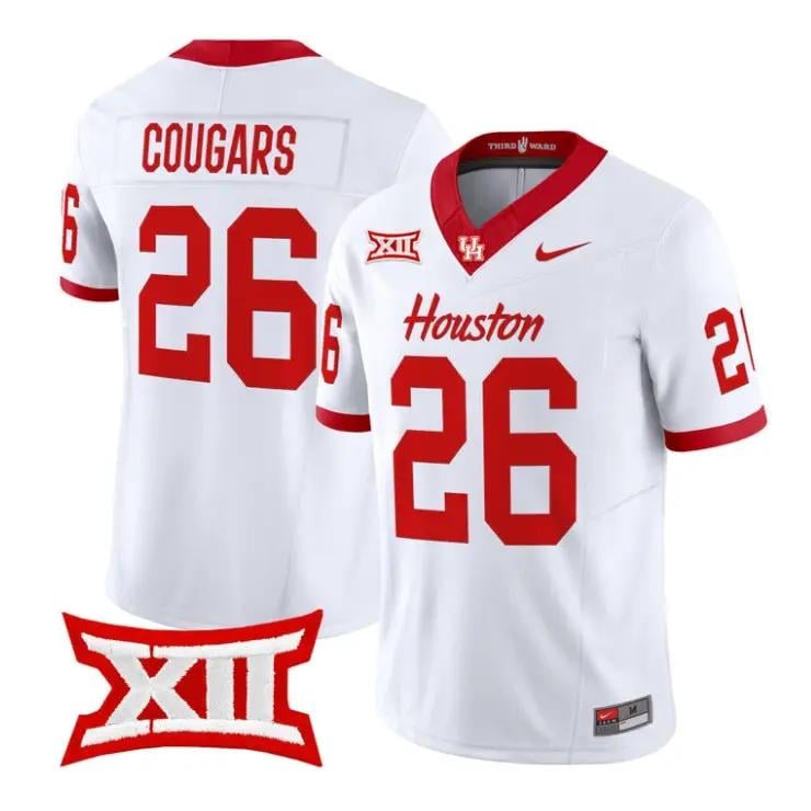 Cougars Jersey #26 Houston Cougars 2026 Football Limited All Stitched by My Store NCAA Football Jerseys