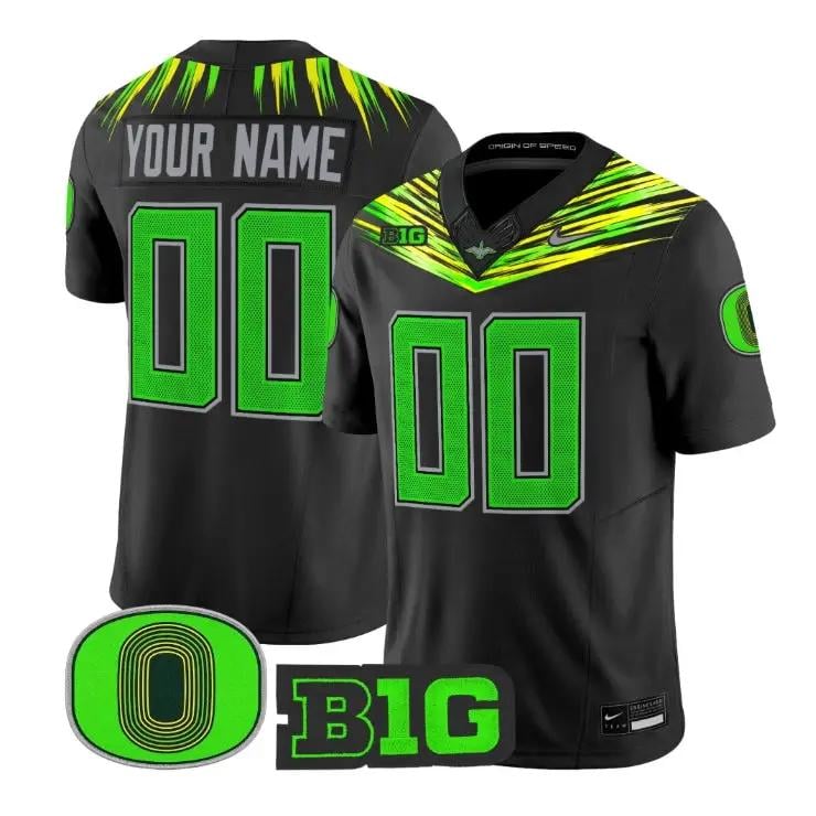 Custom Oregon Ducks Jersey Name and Number 2026 Origin of Speed Vapor Stitched by My Store NCAA Football Jerseys