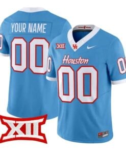 Custom Houston Cougars Jersey Football 2026 Vapor Limited All Stitched by My Store NCAA Football Jerseys