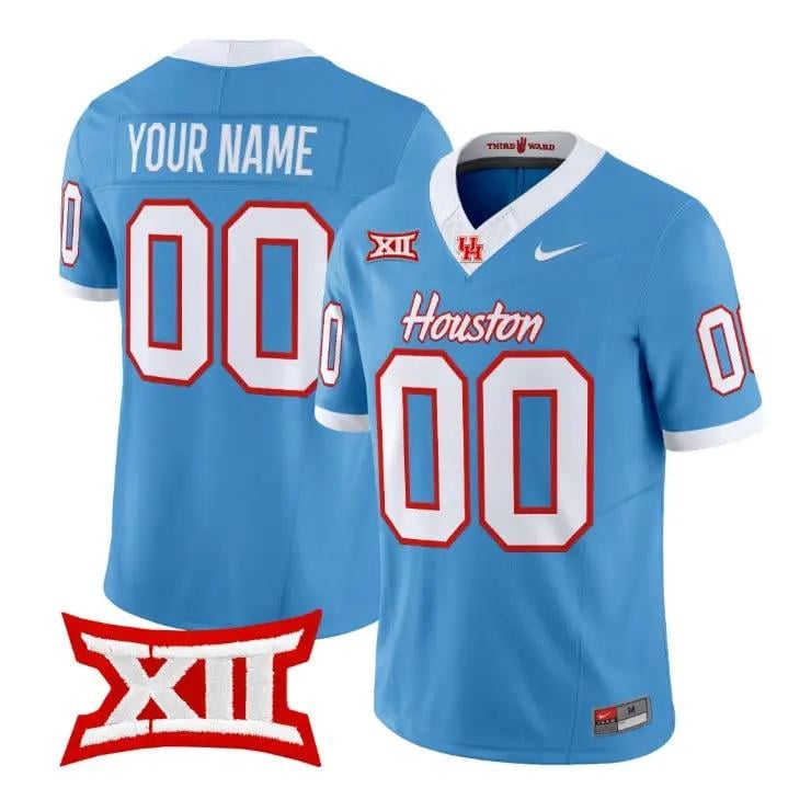 Custom Houston Cougars Jersey Football 2026 Vapor Limited All Stitched by My Store NCAA Football Jerseys