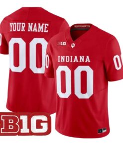 Custom Indiana Hoosiers Jersey Name and Number 2026 Vapor Stitched by My Store NCAA Football Jerseys