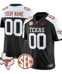 Custom Texas Longhorns Jersey Name and Number 2026 Limited Stitched by My Store NCAA Football Jerseys