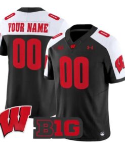 Custom Wisconsin Badgers Jersey Name And Number 2026 Vapor Stitched by My Store NCAA Football Jerseys