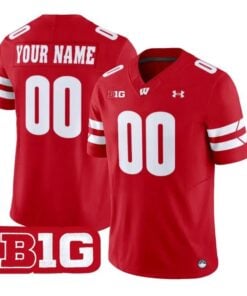 Custom Wisconsin Badgers Jersey Name And Number 2026 Vapor Stitched by My Store NCAA Football Jerseys