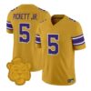 DJ Pickett Jersey #5 LSU Tigers 2026 Gridiron Gold Throwback Football Stitched - Top Design Fan DJ Pickett Jersey #5 LSU Tigers 2026 Gridiron Gold Throwback Football Stitched