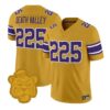 Death Valley Jersey #225 LSU Tigers 2026 Gridiron Gold Throwback Vapor Stitched - Top Design Fan Death Valley Jersey #225 LSU Tigers 2026 Gridiron Gold Throwback Vapor Stitched
