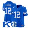 Derrick Ramsey Jersey #12 Kentucky Wildcats Power K Patch Vapor Limited Stitched - Top Design Fan Derrick Ramsey Jersey #12 Kentucky Wildcats Power K Patch Vapor Limited Stitched