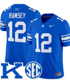 Derrick Ramsey Jersey #12 Kentucky Wildcats Power K Patch Vapor Limited Stitched