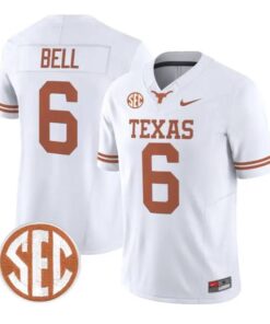 Dia Bell Jersey #6 Texas Longhorns 2026 Vapor Limited All Stitched by My Store NCAA Football Jerseys