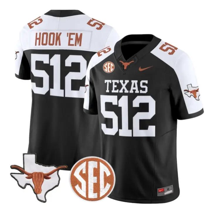 Hook 'Em Jersey #512 Texas Longhorns 2026 Football Limited Stitched by My Store NCAA Football Jerseys