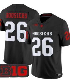 Hoosiers Jersey #26 Indiana Hoosiers 2026 Football Vapor Stitched by My Store NCAA Football Jerseys
