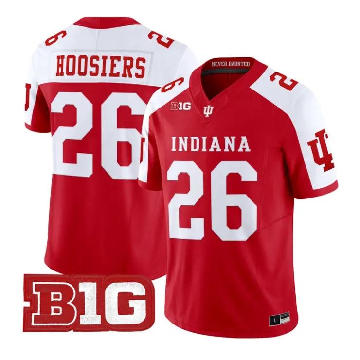 Hoosiers Jersey #26 Indiana Hoosiers 2026 Football Vapor Stitched by My Store NCAA Football Jerseys