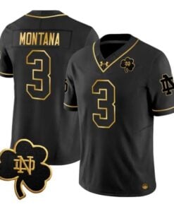 Joe Montana Jersey #3 Notre Dame Fighting Irish 2026 All Stitched by My Store NCAA Football Jerseys