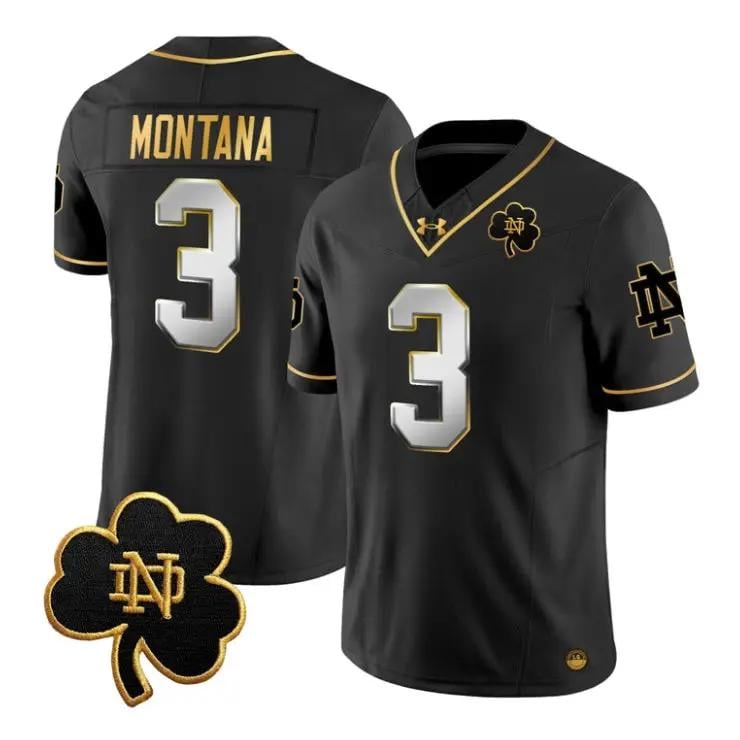 Joe Montana Jersey #3 Notre Dame Fighting Irish 2026 All Stitched by My Store NCAA Football Jerseys