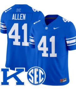 Josh Allen Jersey #41 Kentucky Wildcats Power K Patch Vapor Limited All Stitched
