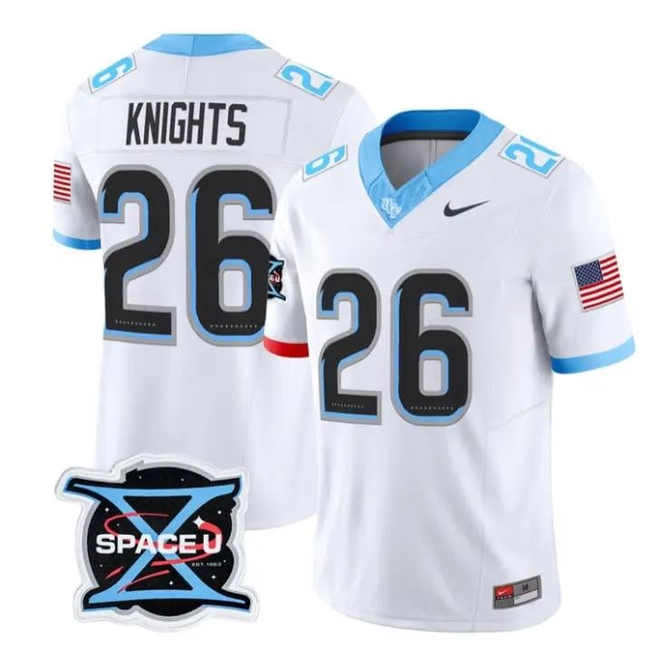 Knights Jersey #26 UCF Knights 2026 Mission X Football Vapor Limited Stitched by My Store NCAA Football Jerseys