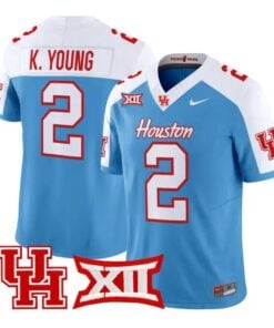 Koby Young Jersey #2 Houston Cougars 2026 Football Limited Stitched by My Store NCAA Football Jerseys