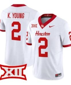 Koby Young Jersey #2 Houston Cougars 2026 Football Limited Stitched by My Store NCAA Football Jerseys