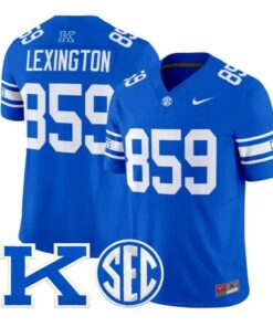 Lexington Jersey #859 Kentucky Wildcats Power K Patch Vapor Limited All Stitched