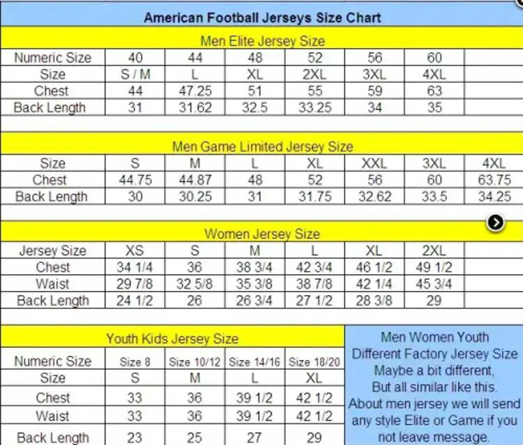 NFL_Football_Size_Chart - Top Design Fan