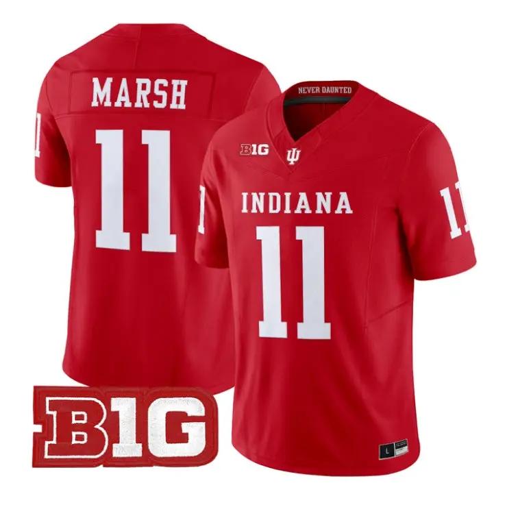 Nick Marsh Jersey #11 Indiana Hoosiers 2026 Football All Stitched by My Store NCAA Football Jerseys