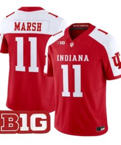 Nick Marsh Jersey #11 Indiana Hoosiers 2026 Football All Stitched by My Store NCAA Football Jerseys