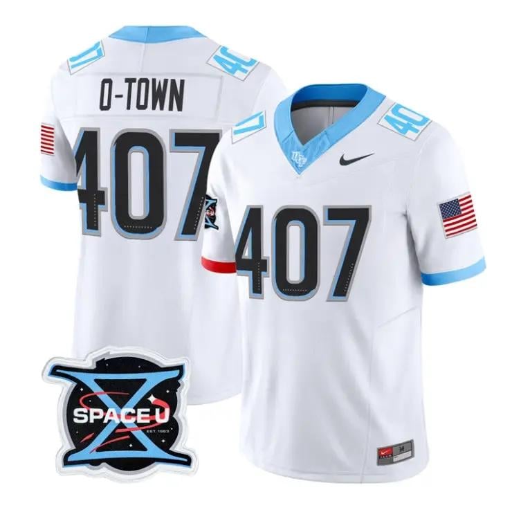 O-Town Jersey #407 UCF Knights 2026 Mission X Football Vapor Limited Stitched by My Store NCAA Football Jerseys
