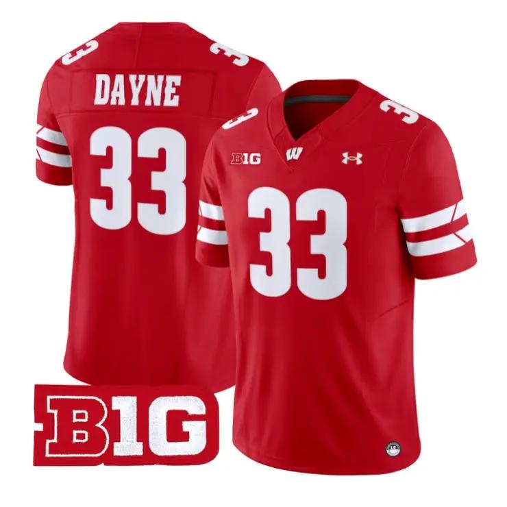 ron-dayne-jersey-33-wisconsin-badgers-2026-vapor-limited-stitched-03 - Top Design Fan Ron Dayne Jersey #33 Wisconsin Badgers 2026 Vapor Limited Stitched