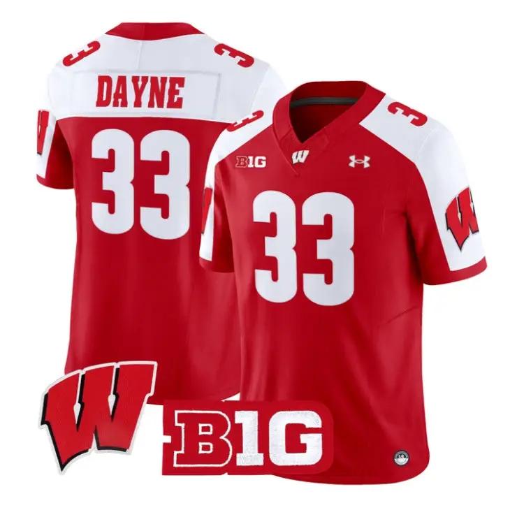 ron-dayne-jersey-33-wisconsin-badgers-2026-vapor-limited-stitched-02 - Top Design Fan Ron Dayne Jersey #33 Wisconsin Badgers 2026 Vapor Limited Stitched