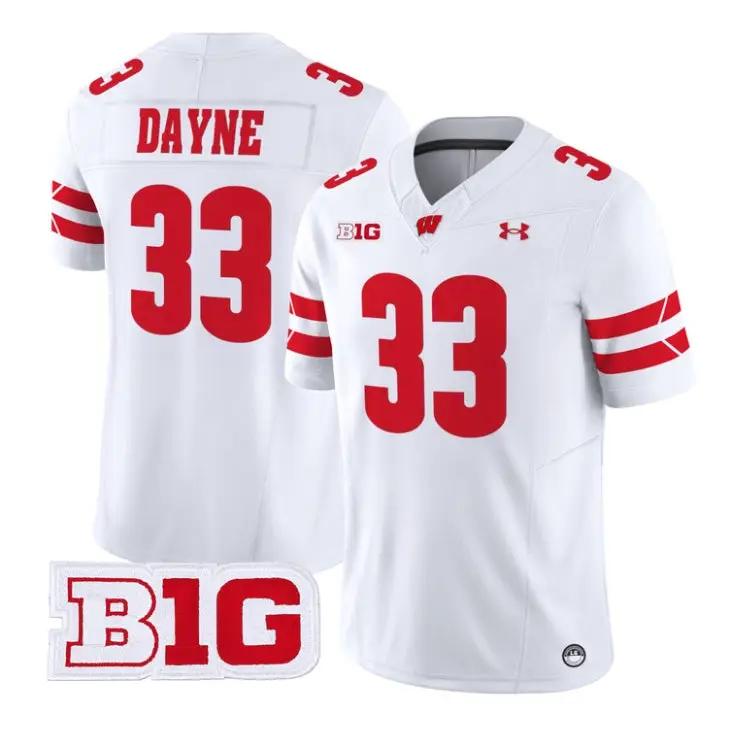 ron-dayne-jersey-33-wisconsin-badgers-2026-vapor-limited-stitched-04 - Top Design Fan Ron Dayne Jersey #33 Wisconsin Badgers 2026 Vapor Limited Stitched