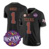 Ryan Wingo Jersey #1 Texas Longhorns 2026 Latino Heritage All Stitched - Top Design Fan Ryan Wingo Jersey #1 Texas Longhorns 2026 Latino Heritage All Stitched