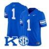 Team Jersey #1 Kentucky Wildcats Power K Patch Football Vapor Limited Stitched - Top Design Fan Team Jersey #1 Kentucky Wildcats Power K Patch Football Vapor Limited Stitched