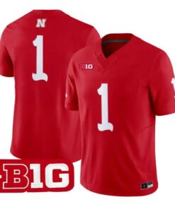 Team Jersey #1 Nebraska Cornhuskers 1962 Throwback 2026 Football Vapor Stitched
