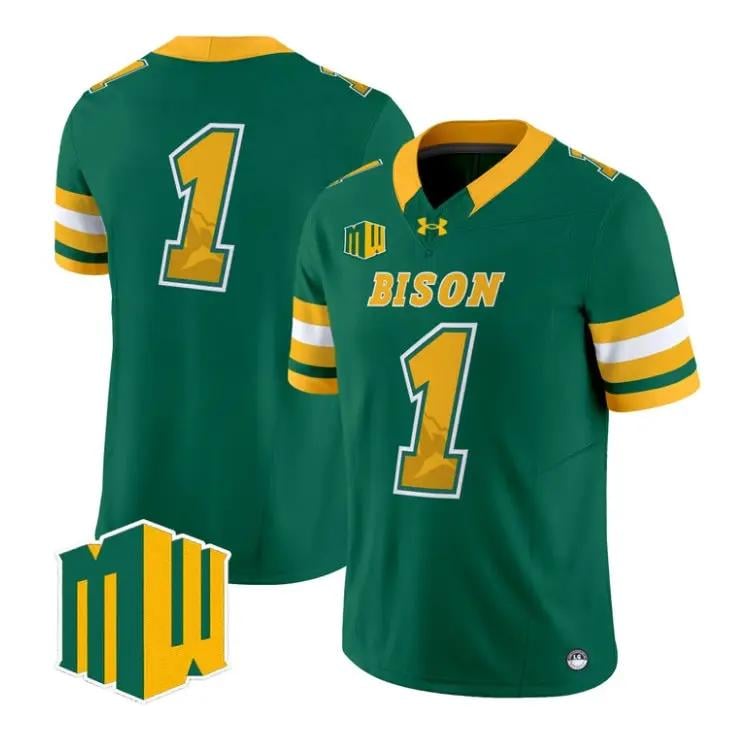 Team Jersey #1 North Dakota State Bison 2026 Code Green Vapor Limited Stitched - Top Design Fan Team Jersey #1 North Dakota State Bison 2026 Code Green Vapor Limited Stitched