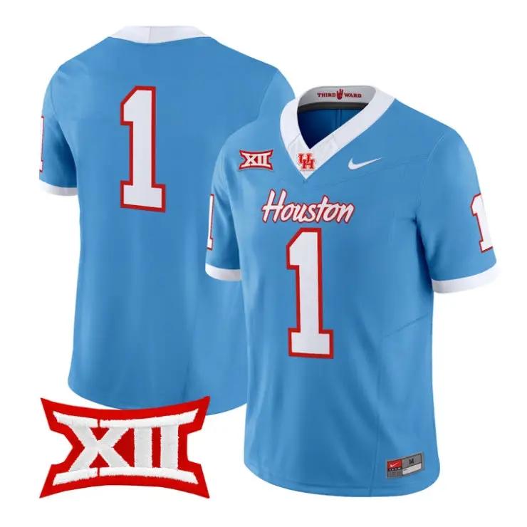 team-jersey-1-houston-cougars-2026-football-vapor-limited-stitched-01 - Top Design Fan Team Jersey #1 Houston Cougars 2026 Football Vapor Limited Stitched
