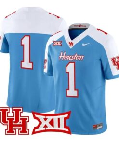 Team Jersey #1 Houston Cougars 2026 Football Vapor Limited Stitched