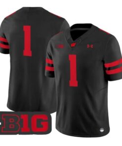 Team Jersey #1 Wisconsin Badgers 2026 Football Vapor Limited Stitched