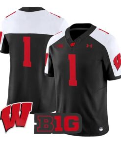Team Jersey #1 Wisconsin Badgers 2026 Football Vapor Limited Stitched